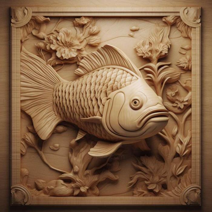Nature and animals (st Ranchu fish 2, NATURE_6342) 3D models for cnc